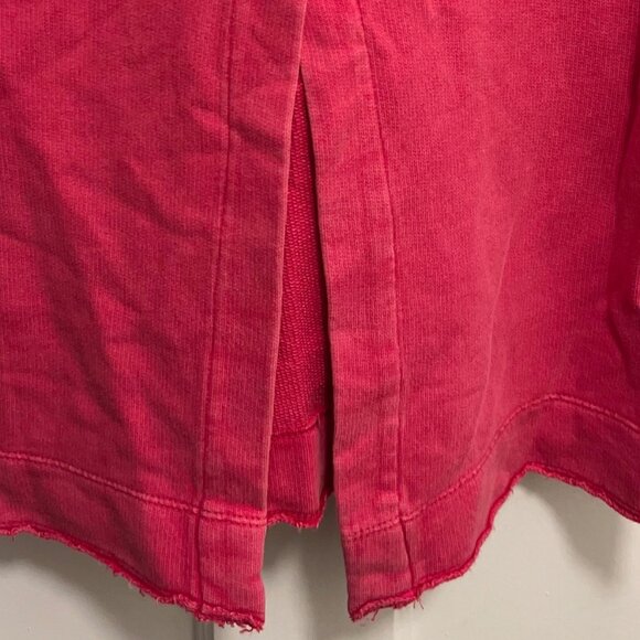 SALE!!!  Anthropoligie pilcro sweatshirt hot pink with slits SZ XS - Picture 4 of 7